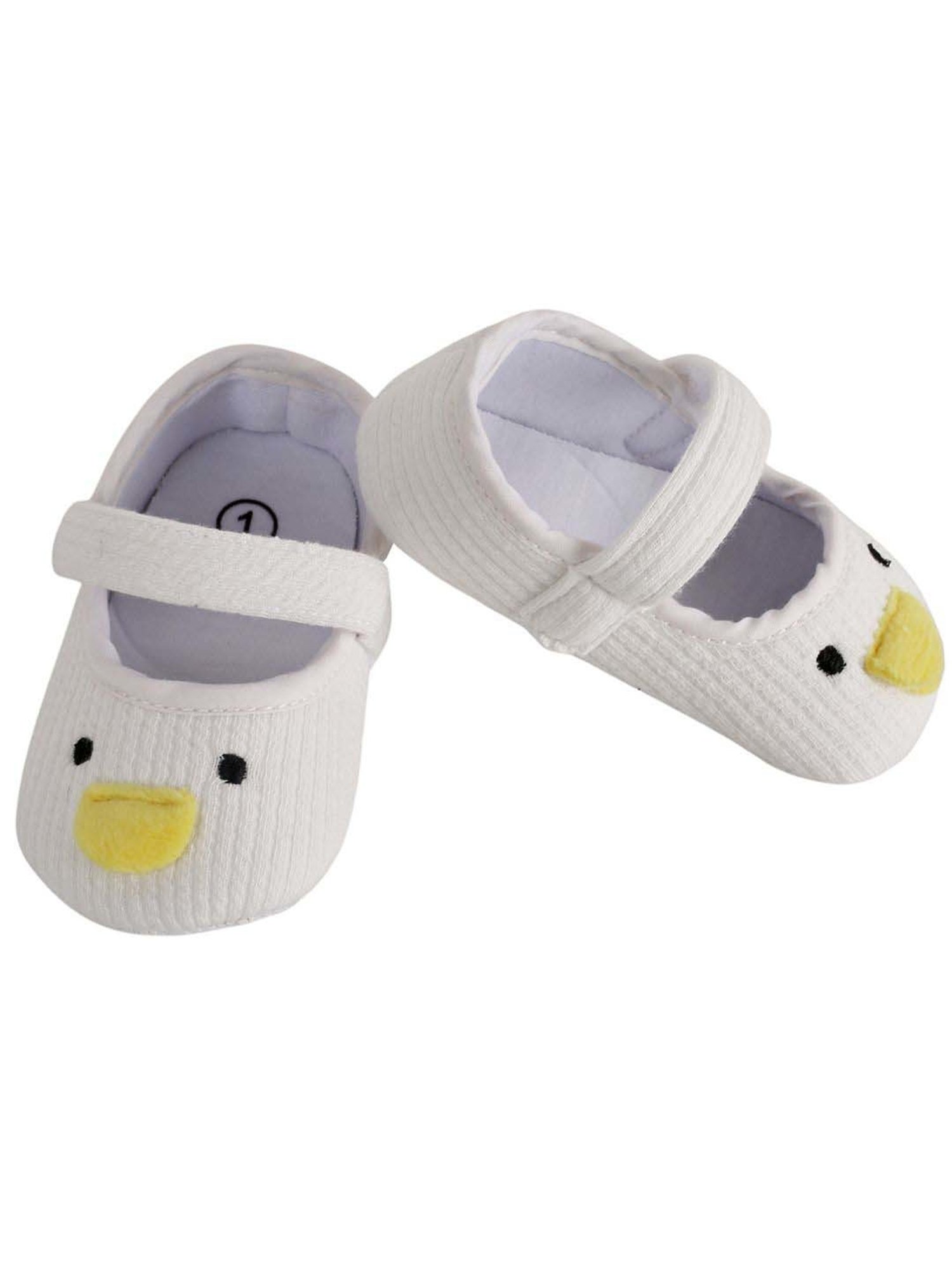 Baby Moo Kids White Casual Mary Jane Shoes