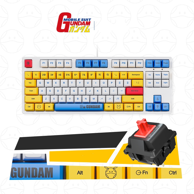 2, 60% Wired/Wireless Mechanical Keyboard (Kailh Box Brown Switch/White Case) - Full Keys Programmable - True RGB Backlit - Tap Arrow Keys - Double Shot PBT Keycaps - NKRO - 1900mAh Battery