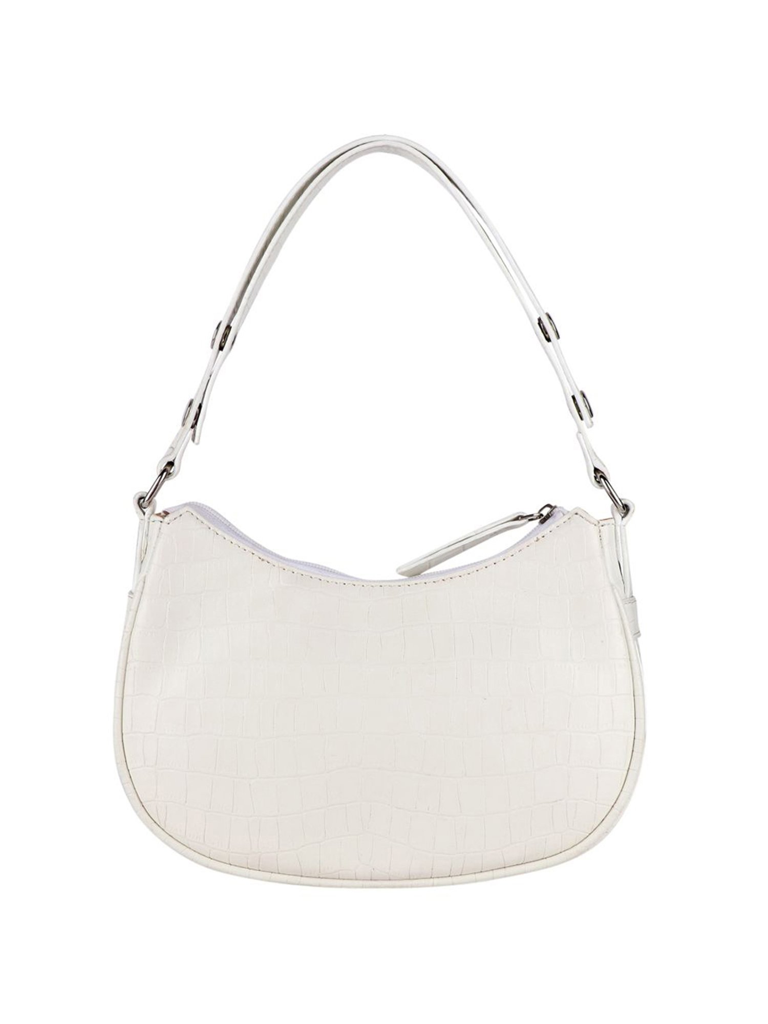 Lino Perros White Printed Medium Shoulder Bag