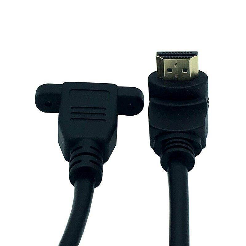 HDMI 4K*2k Cable HDMI 2.0V 60Hz, UP angle male to female panel mountextension cable 0.15m