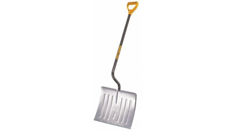 TRUE TEMPER 1638900 Snow Shovel, 39 in Steel D-Grip Handle, Aluminum Blade