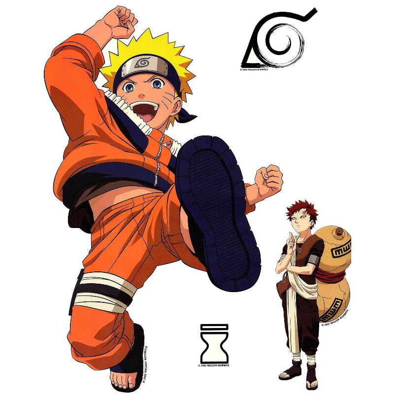 Anime Self-Stick Wall Accent Stickers Set - Naruto..