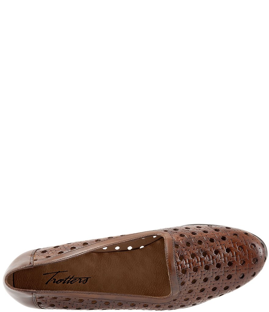 Trotters Liz Woven Leather Loafers