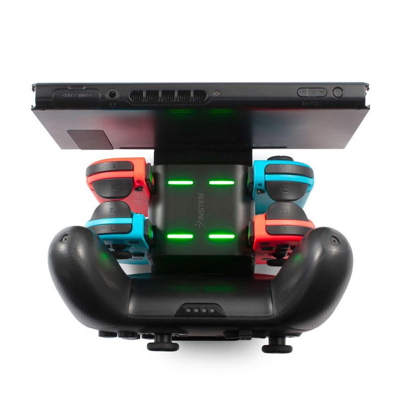 Insten 6-in-1 Charging Station For Nintendo Switch Console, Joycon & Pro Controller, with LED Indicator, Fast USB-C Charger Dock Stand
