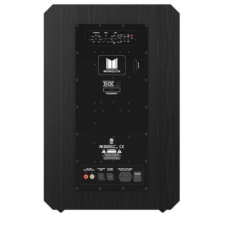 Monolith 15 Inch Powered Subwoofer - Black | THX Select Certified, 1000 Watt Amplifier, 15 Inch Driver For Studio & Home Theater