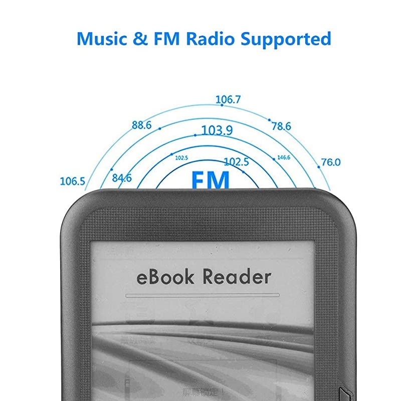 Model ebook Reader, 6 inch E-Reader Adopts Electronic Ink Screen, has Better Reflectivity and Contrast 29 Languages to Choose from