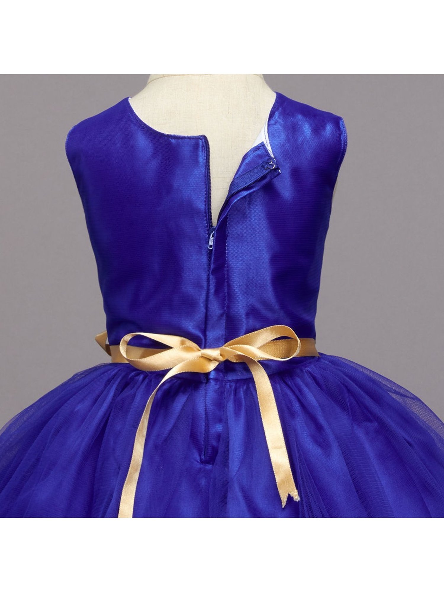 The Magic Wand Kids Blue Embellished Dress