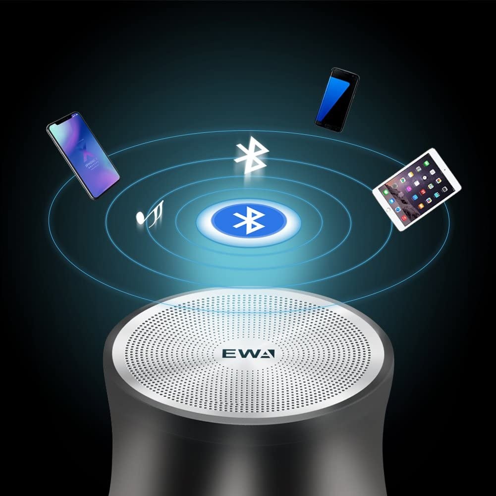 Mini Bluetooth Speaker with bass Radiator, Enhanced Impactive Bass, Portable Loud Speake, Perfect Travel Wireless Speaker for Home, Hiking and More