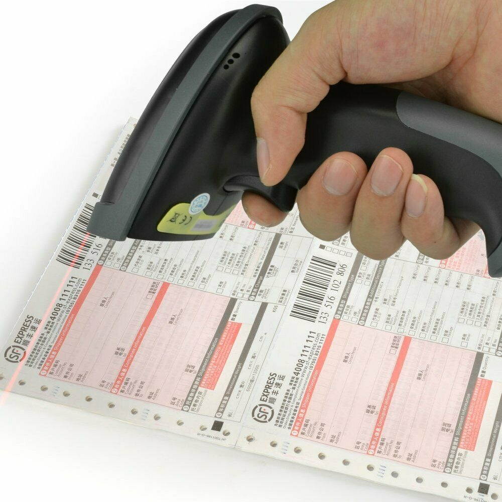 Automc Laser Handheld Barcode Scanner  Bar Code Reader Bluetooth Wireless