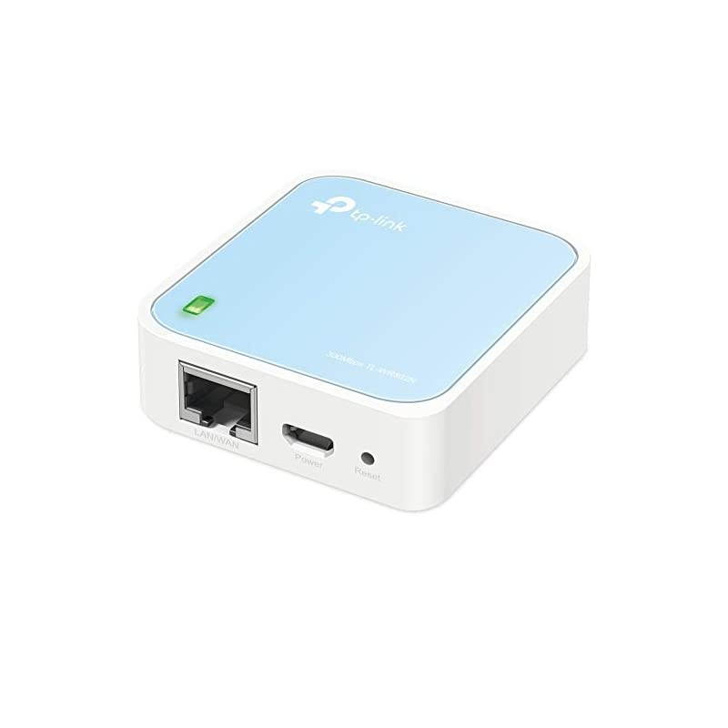 N300 Wireless Portable Nano Travel Router - WiFi Bridge/Range Extender/Access Point/Client Modes, Mobile in Pocket(TL-WR802N) (Renewed)
