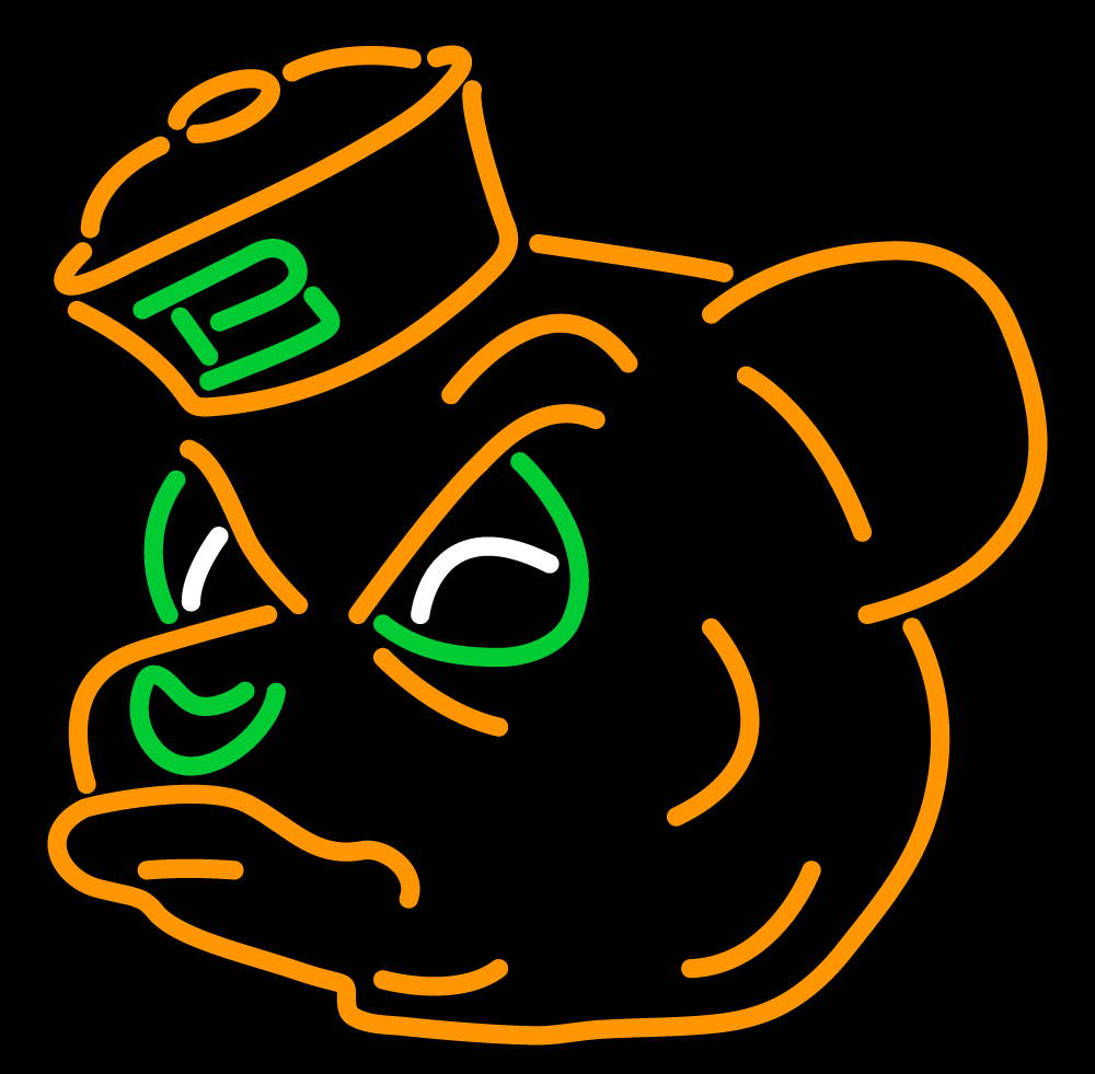 Fashion Neon Sign Baylor Bears  Handcrafted Real Glass Lamp Neon Light Neon Sign Beerbar Sign Neon Beer Sign 19x15