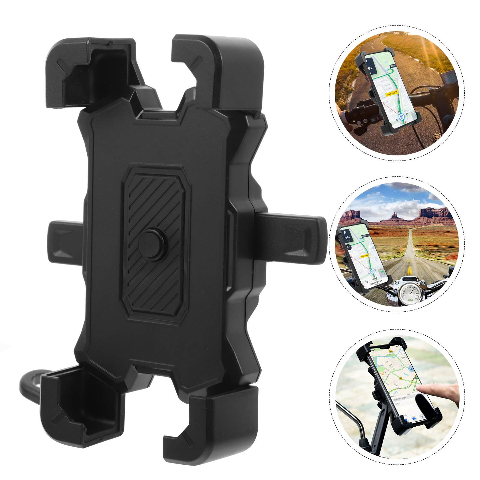 Universal Bike Phone Holder Adjustable Rearview Mirror Motorcycle Phone Mount
