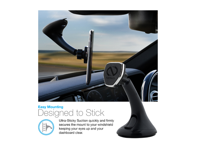 Naztech MagBuddy Black Windshield Mount 13575