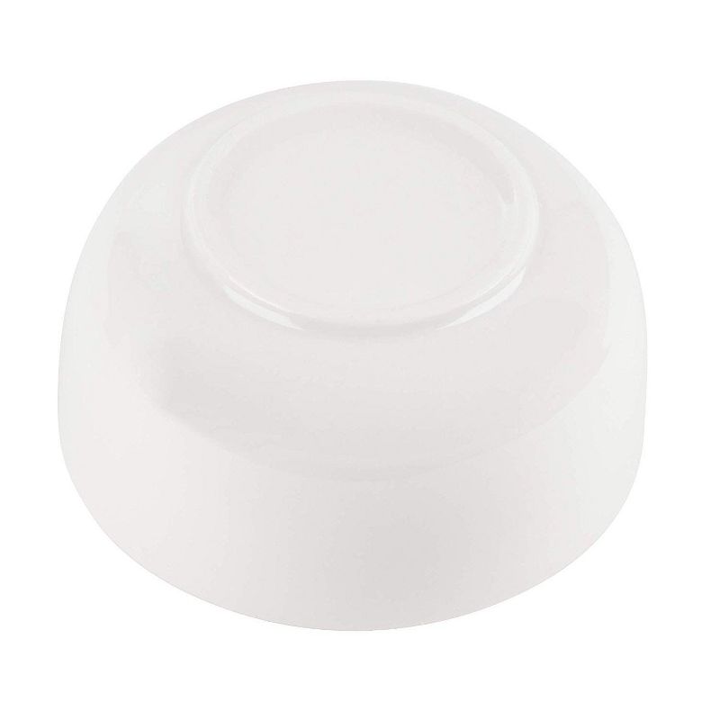 Porcelain Bowls - 6-Pack 10-Ounce White Porcelain Bowl Set, Individual Bowls for Soup, Snacks, Ice Cream, Dessert, 4.1 x 4.1 x 2 Inches