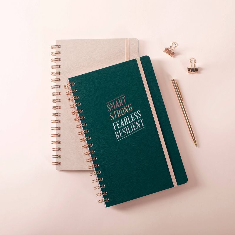 Lined Inspirational Journal with Elastic Closure Emerald Green - Fringe