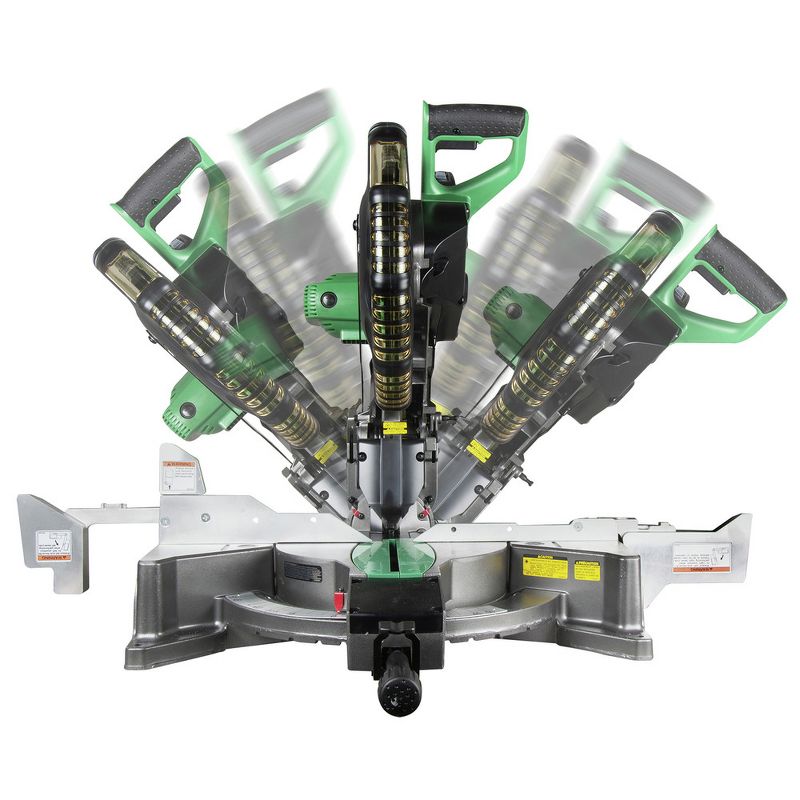 Metabo HPT C12FDHS 15 Amp Dual Bevel 12 in. Corded Miter Saw with Laser Guide