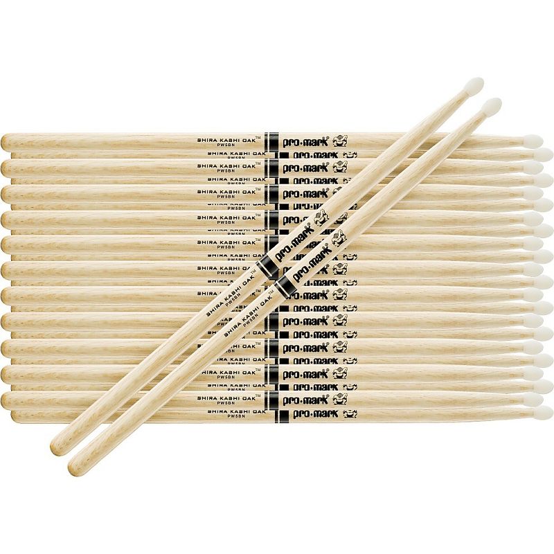Promark 12-Pair Japanese White Oak Drumsticks Nylon 747BN