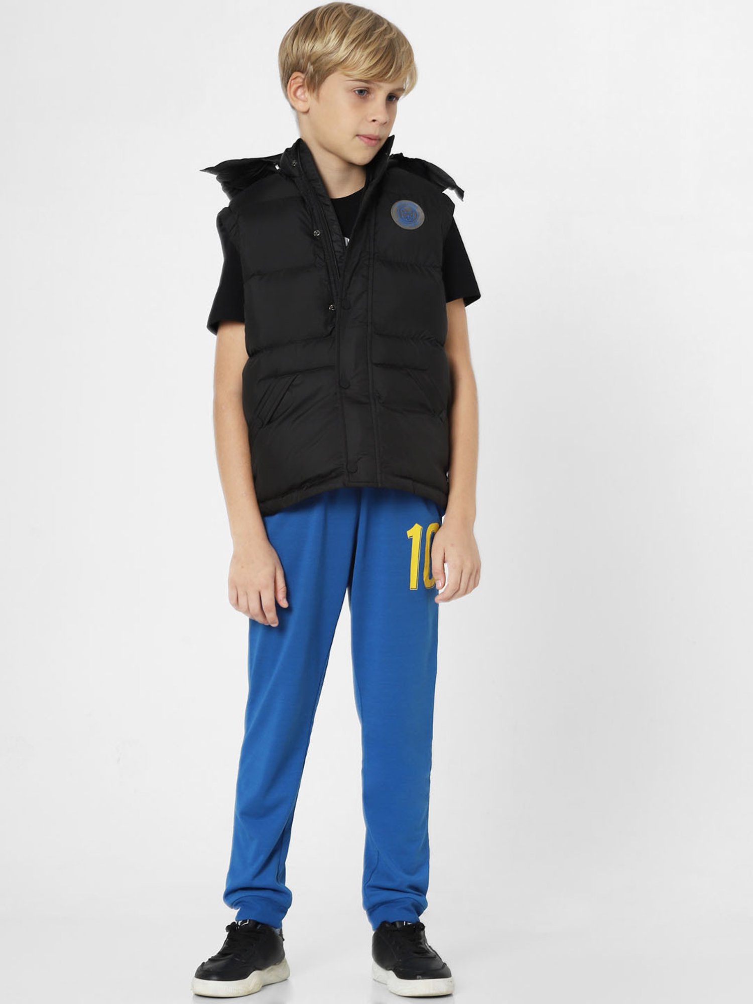 Jack & Jones Junior Black Quilted Puffer Jacket