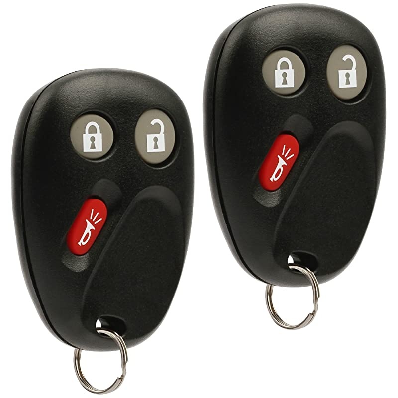 Fob less Entry Remote fits 20032006 Chevy Tahoe Suburban Silverado Avalanche Equinox SSRGMC Sierra YukonCadillac EscaladeHummer H2 Pontiac TorrentSaturn Vue LHJ011 Set of 2