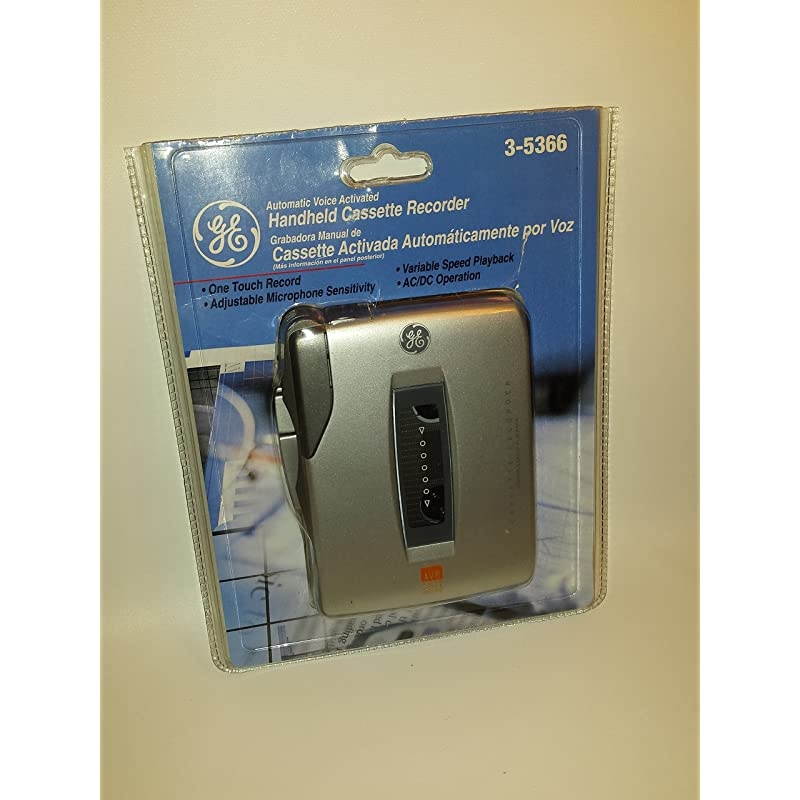 neral Electric 35366 Handheld Cassette Voice Recorder by