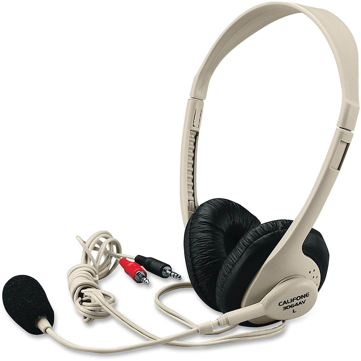 Califone 3064AV Multimedia Headset 3.5mm Beige