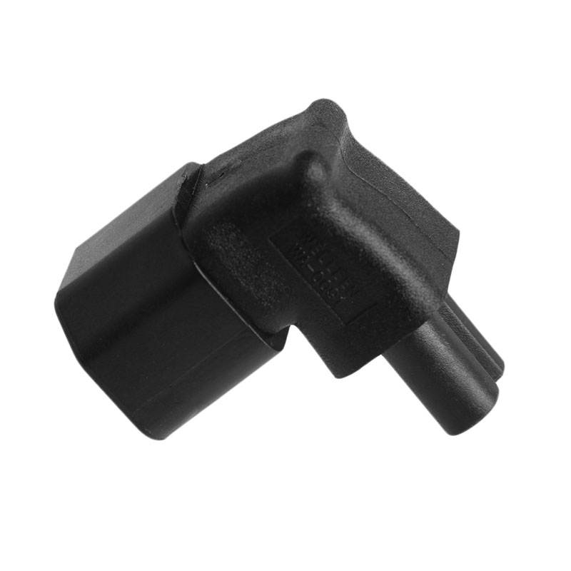 (2 Pack)IEC 320 C14 to C7 Right Angle AC Adapter, PDU UPS  IEC C14 3Pole Male to C7 (Figure 8) 90Degree AC converter, C14 to C7 Up Down Angle AC Adapter