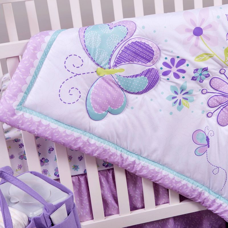 Sammy and Lou Butterfly Meadow Crib Bedding Set - 4pc