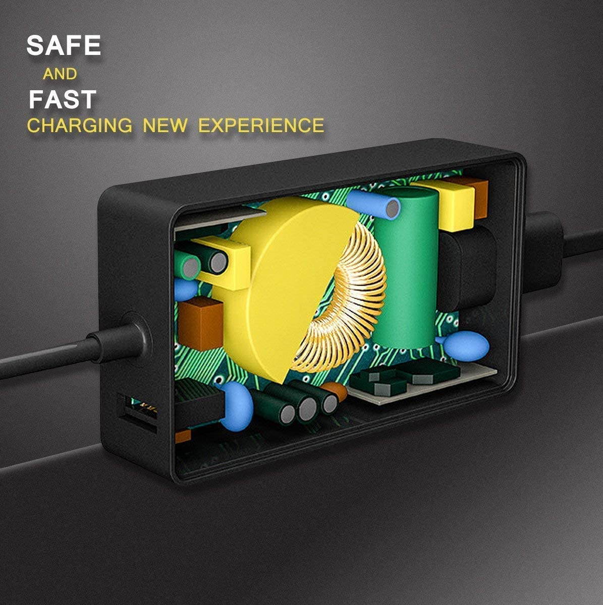 Surface Pro Charger, Compatible with Microsoft Surface 65W Power Adapter Charger for Surface Pro 3/4/5/6/7, Surface Go 2/1, Surface Book, Laptop & Tablet,Works with 65W 44W 36W 24W