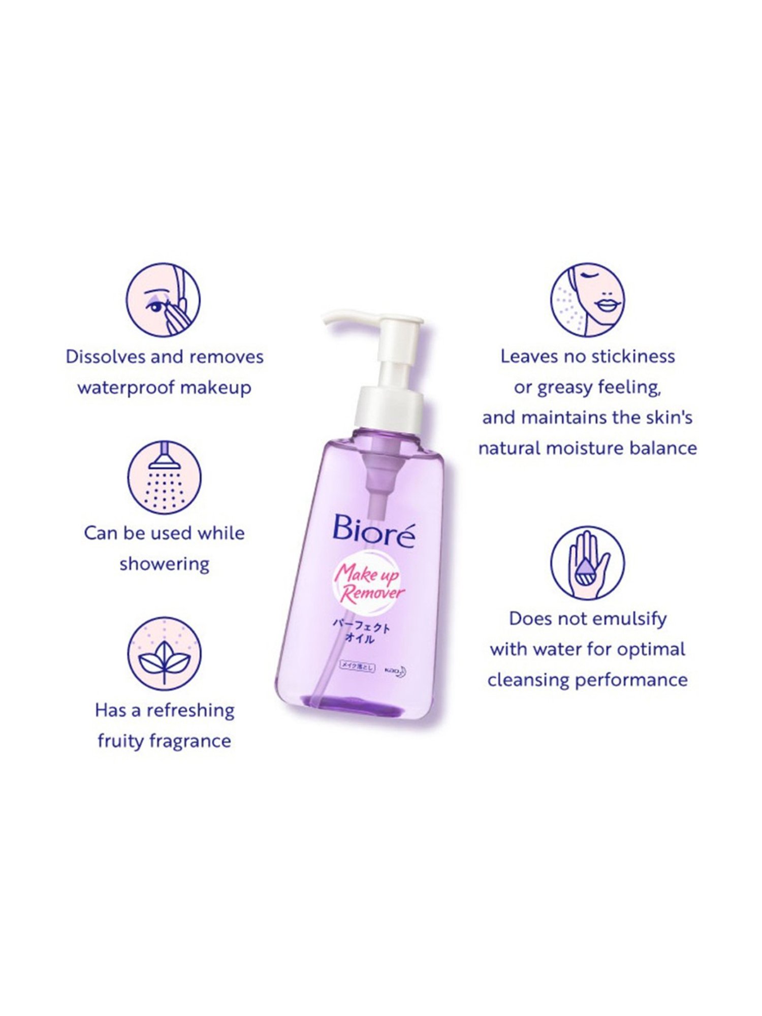 Biore UV Aqua Rich Watery Essence Sunscreen SPF 50+ Pa++++ and Makeup Remover Cleansing Oil Combo