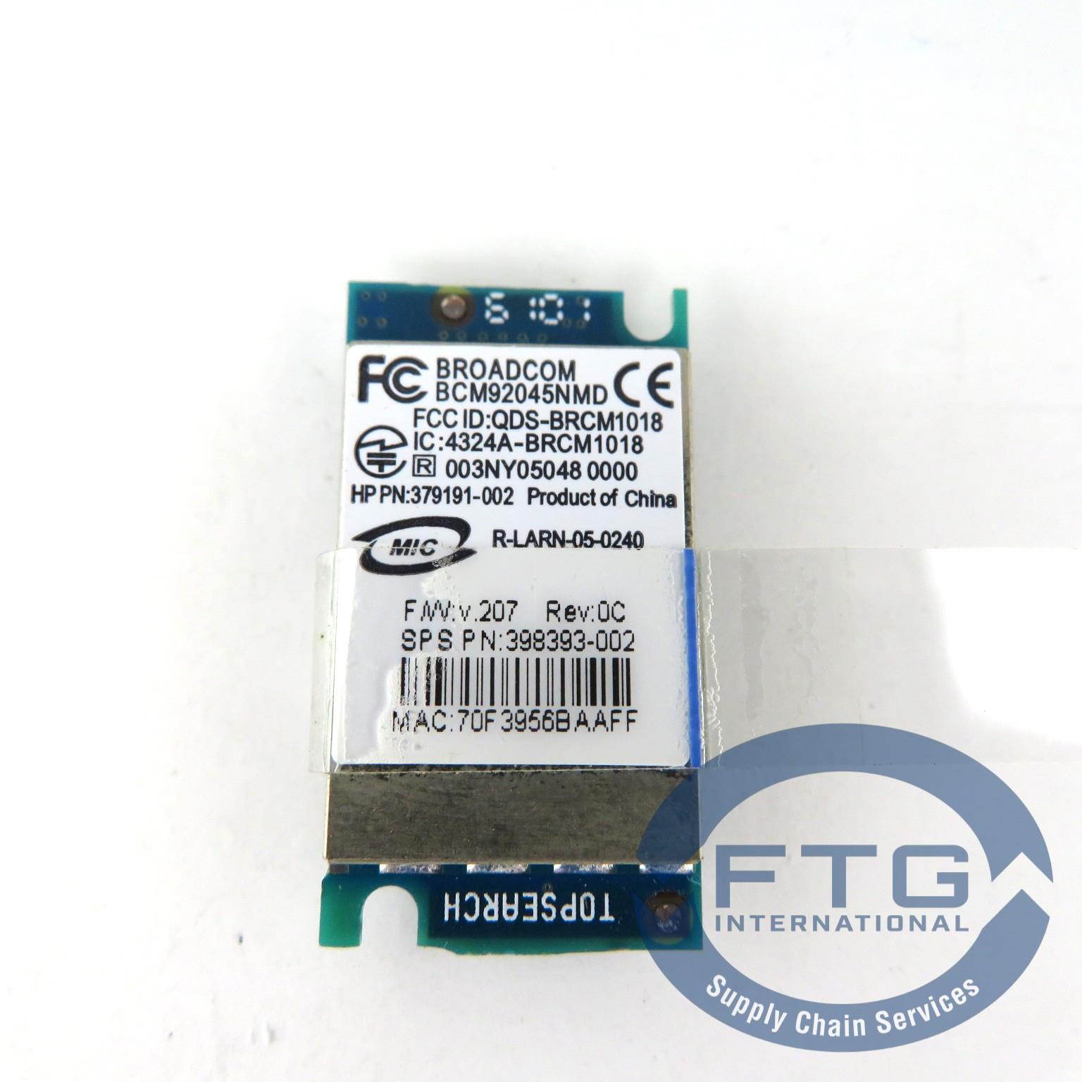 398393-002 / PF9652ABH002 BLUETOOTH MODULE v2.0 COMPLIANT no cable
