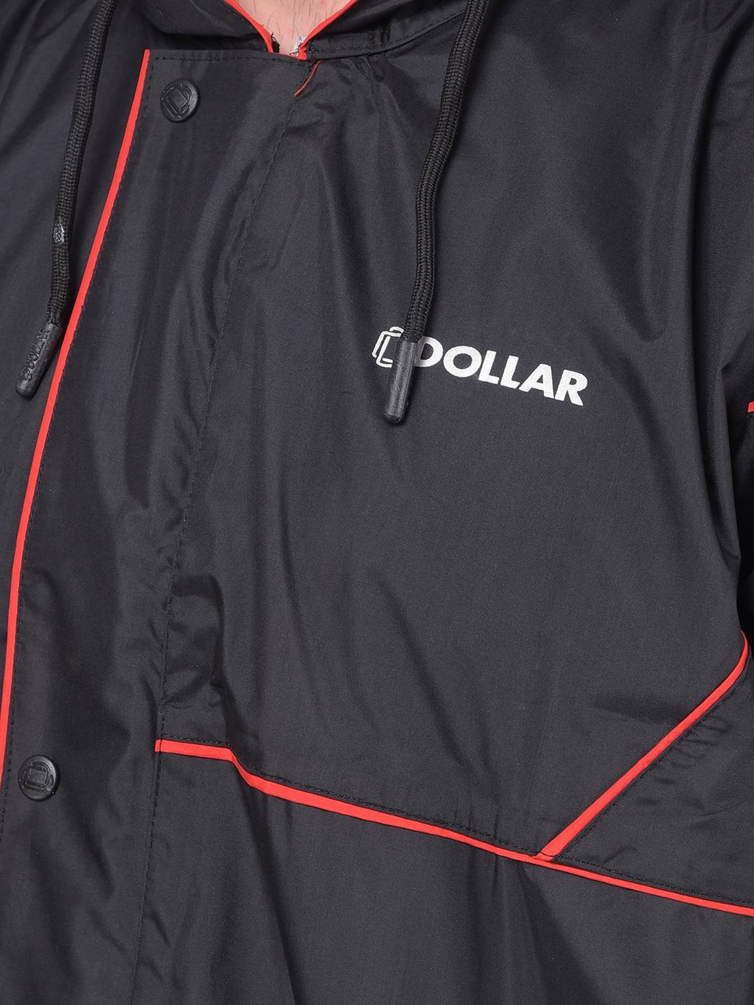 Wildcraft Red & Maroon Regular Fit Colour Block Rainwear Jacket