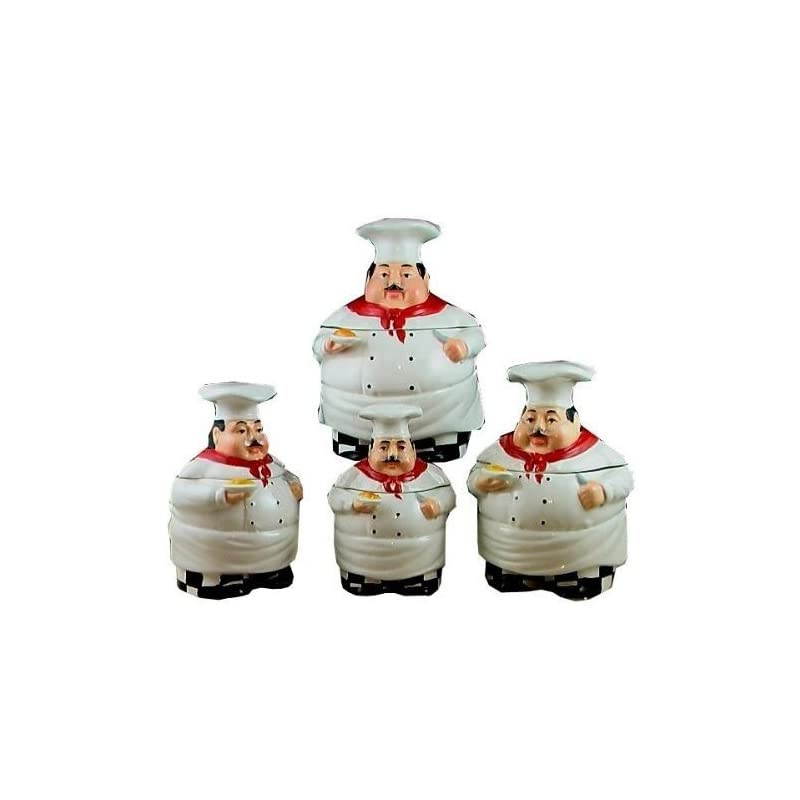 Chef Kitchen Canister Set of 4