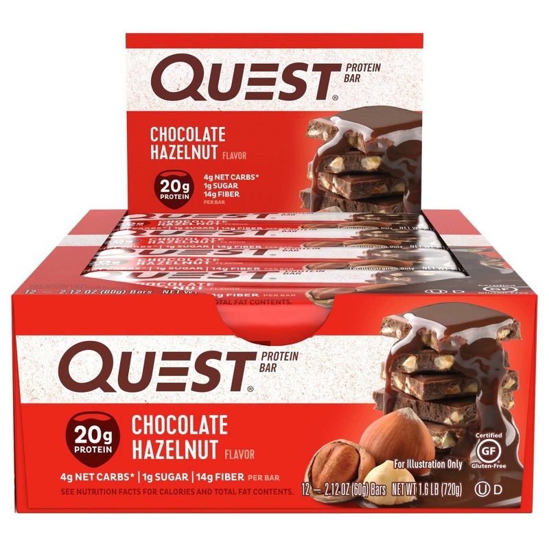 Quest Protein Bar - Chocolate Hazelnut - 12ct
