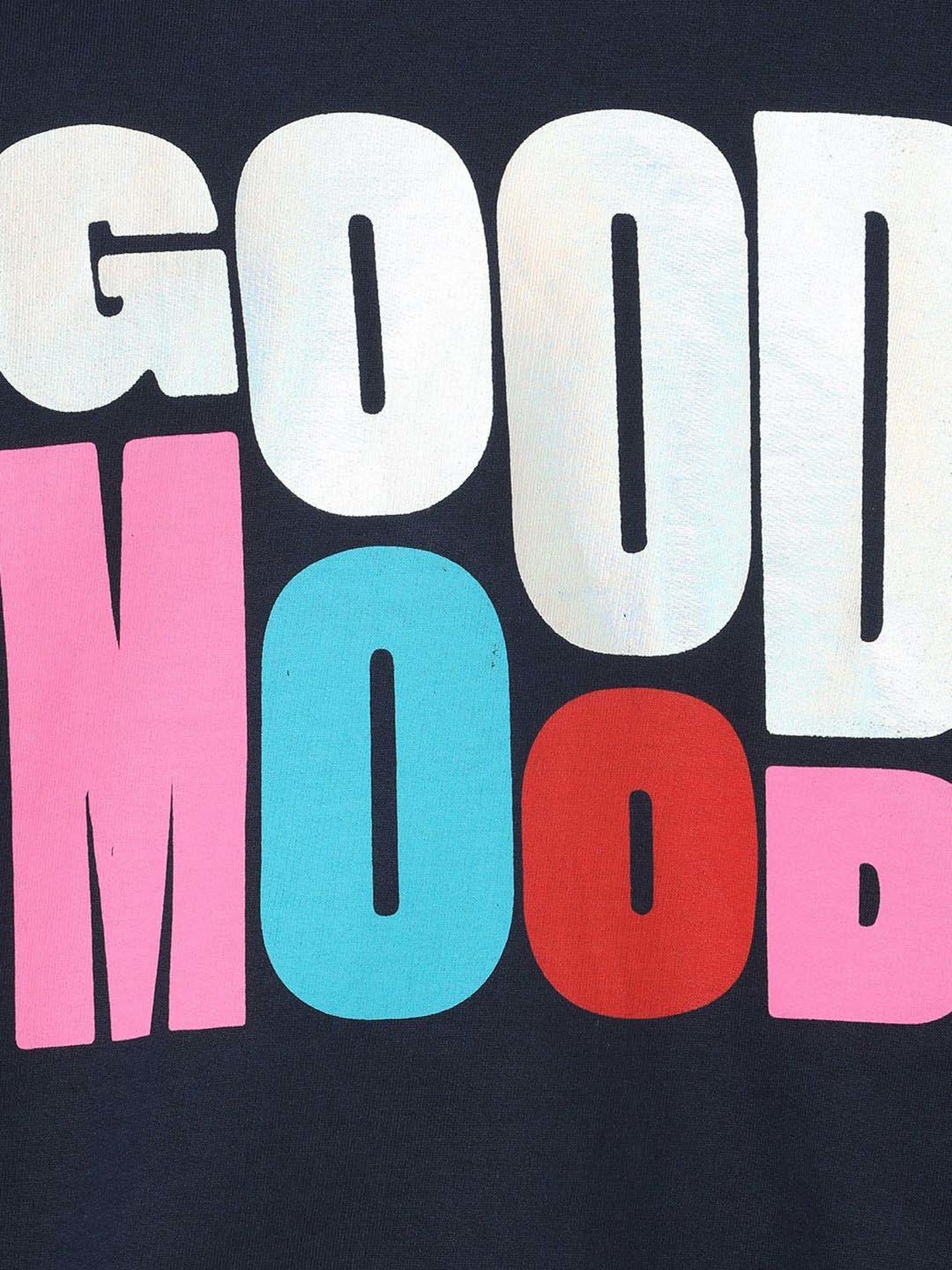 Fame Forever by Lifestyle Girls Blue Cotton Printed Full Sleeves Sweatshirt