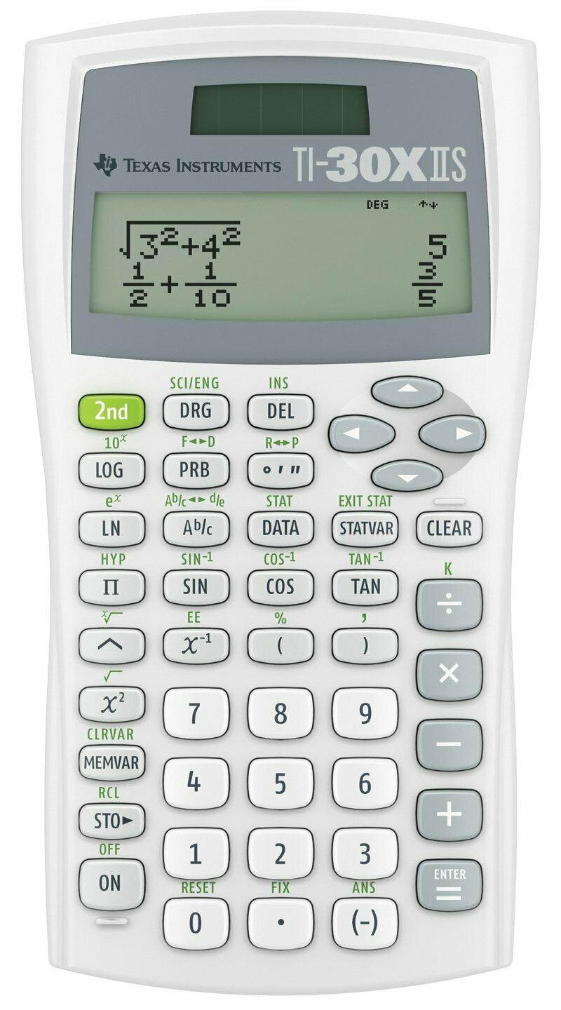 Texax Instruments - TI-30X-IIS - Scientific Calculator - White