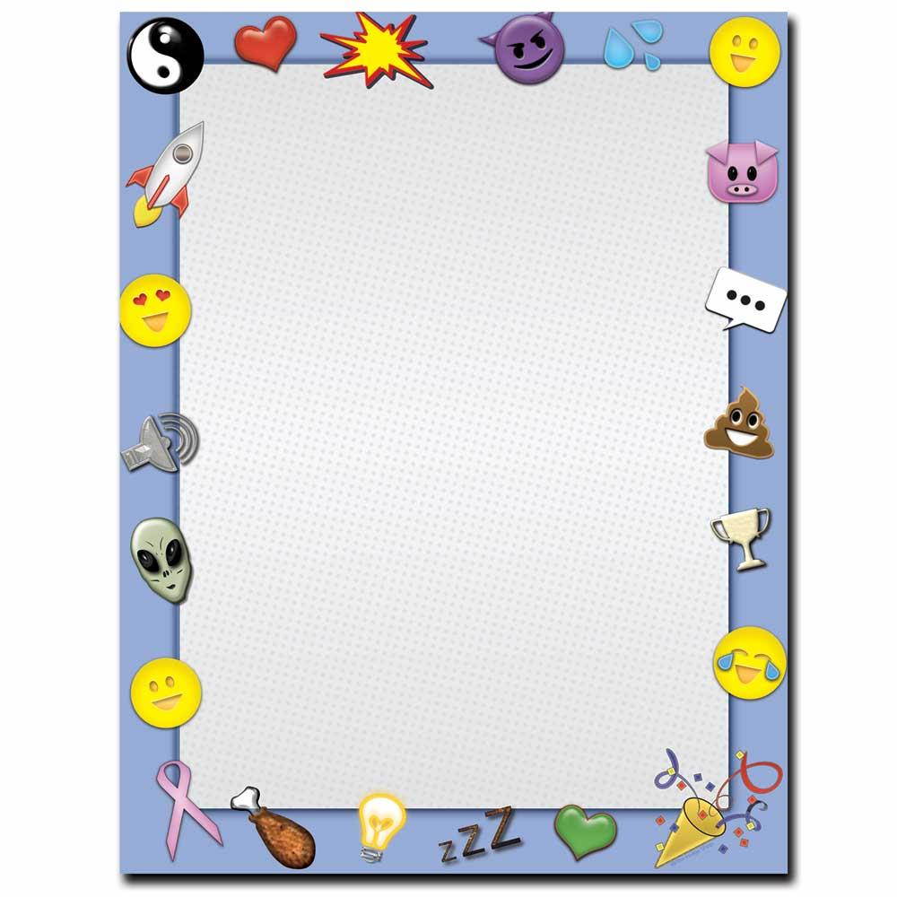 Emoji Letterhead Printer Paper, 80 Sheets