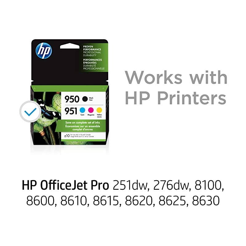 950 amp 951 | 4 Ink Cartridges | Black Cyan Magenta Yellow | CN049AN CN050AN CN051AN CN052AN