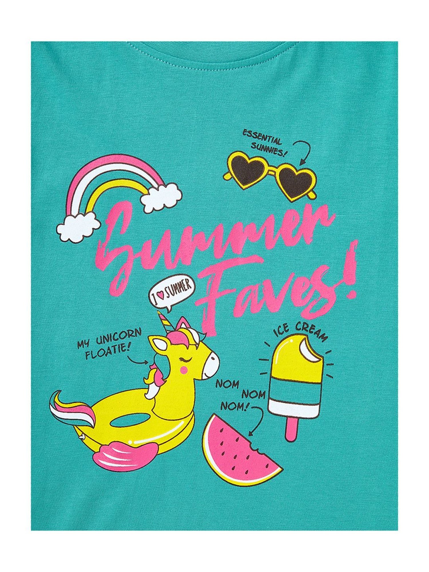 Cub McPaws Kids Multicolor Cotton Printed T-Shirt (Pack of 3)