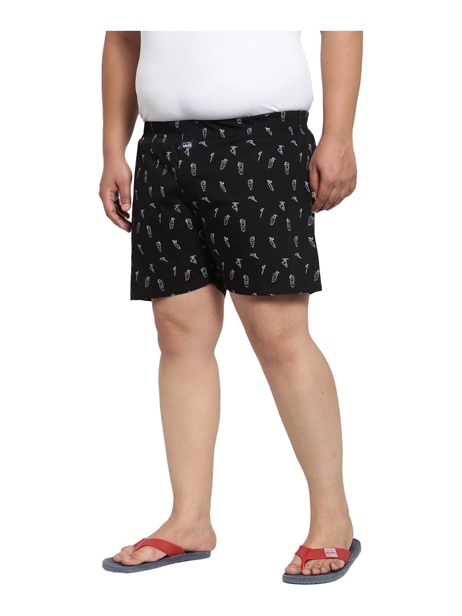 Melon by PlusS Black Printed Boxers