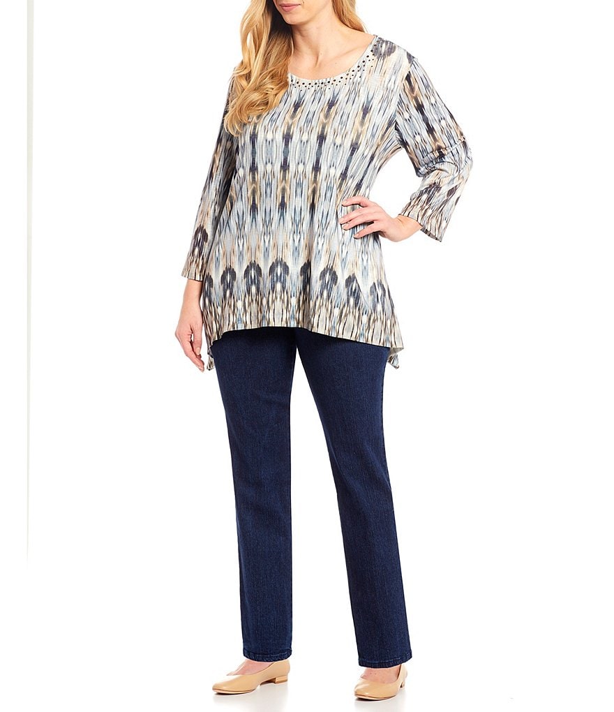 Ruby Rd. Plus Pull-On Denim Jeans