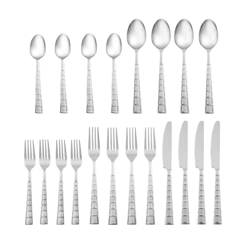 41pc Stainless Steel Zehira Frost Silverware Set - Cambridge Silversmiths