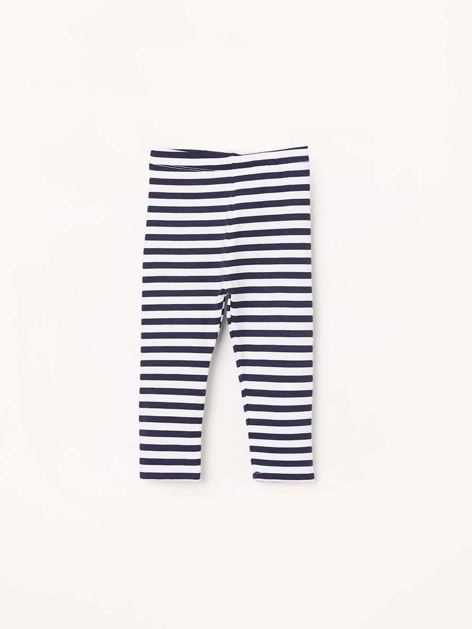 Juniors by Lifestyle Kids Navy & White Cotton Striped Leggings