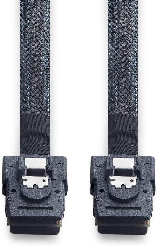 6G Internal Mini SAS SFF-8087 to SFF-8087 Cable, 100-Ohms, 1-m(3.3ft), 2 Pack