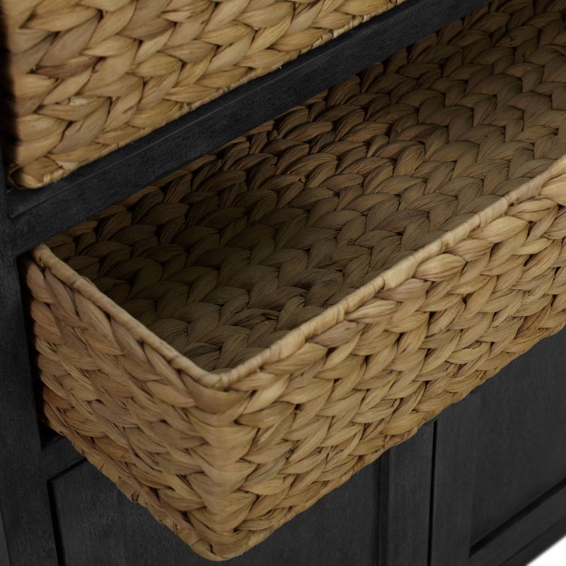 Elmhurst Cabinet Black and Weathered - ClickDecor