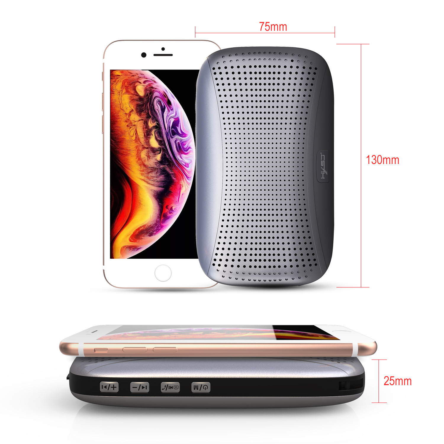 HXSJ Q7 Thin Light Bluetooth Audio Wireless Bluetooth Speaker Outdoor Riding PORTABLE AUDIO SUBWOOFER Card