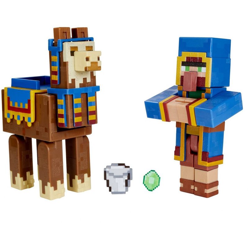 Minecraft Comic Maker 2pk - Llama and Wandering Trader