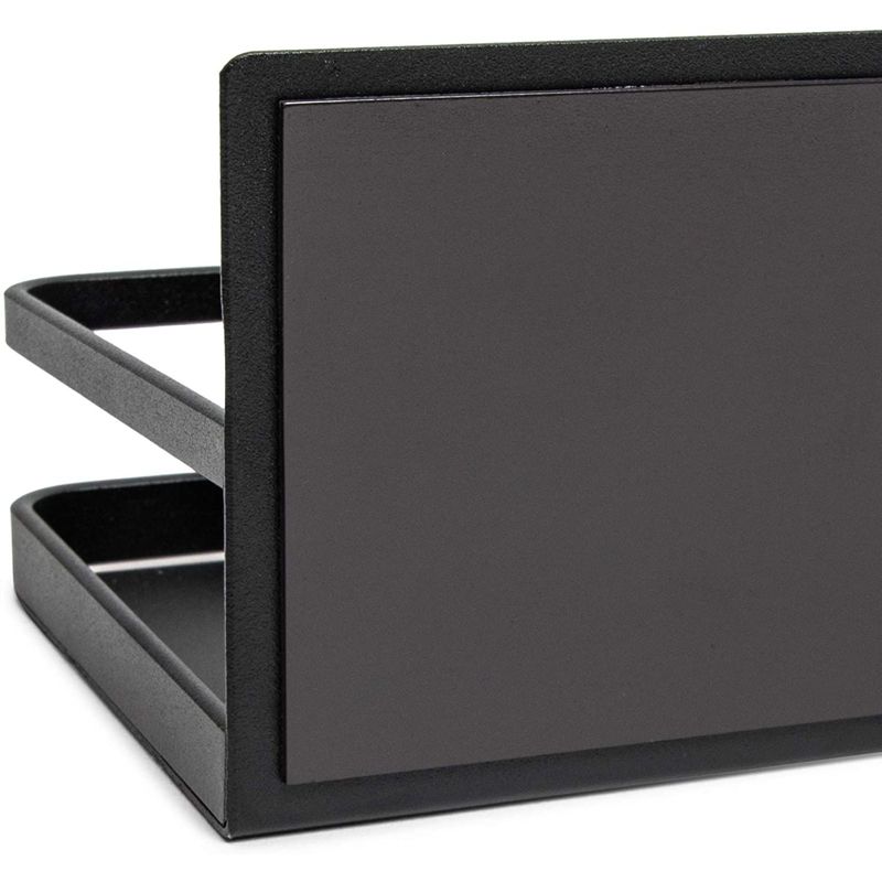 Farmlyn Creek Black Magnetic Spice Rack for Kitchen Refrigerator (9.6 x 4.4 x 3.4 Inches)