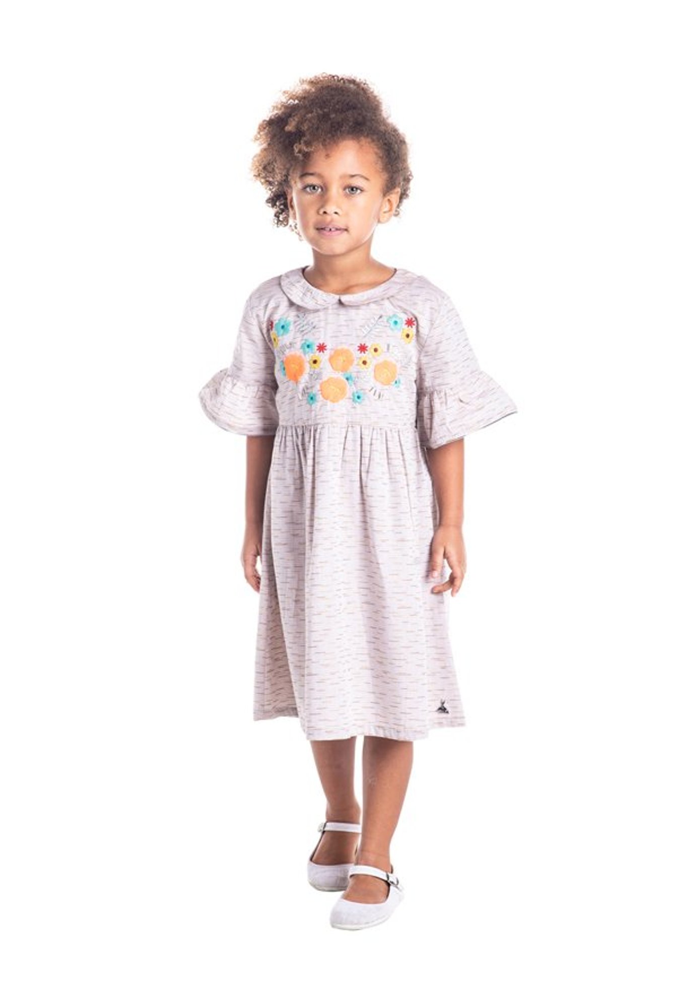 Cherry Crumble By Nitt Hyman Kids Multicolor Embroidered Dress