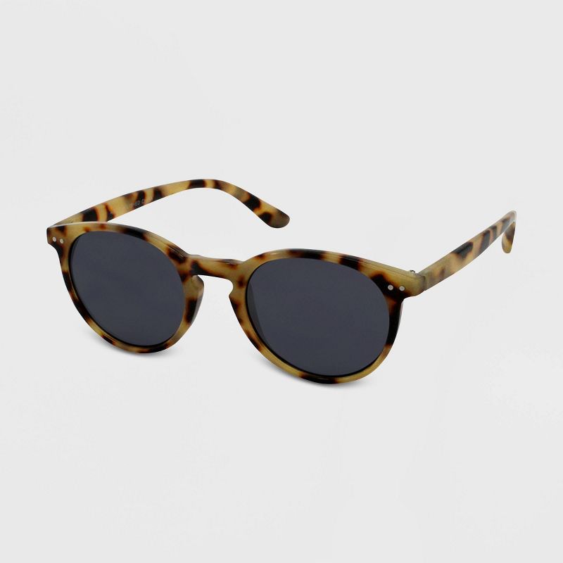 Women's Tortoise Shell Print Round Sunglasses - Wild Fable™ Brown