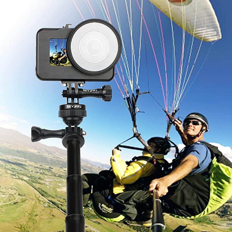 Mount AluminumAdapter Attachment Bolt Adapter for Monopod Mount with Aluminum CNC Thumbscrew Compatible Action Camera gopro Hero 8 Mount Hero 8765 DJI OSMO Akaso Geekpro